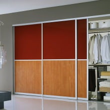 Options for the design of the facades of the doors of the sliding wardrobe-9