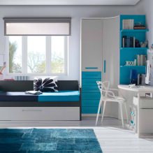 Children's room in turquoise colors: features, photo-4