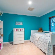 Children's room in turquoise colors: features, photo-9