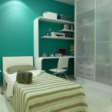 Türkiz színű gyermekszoba: jellemzők, 5. fotó