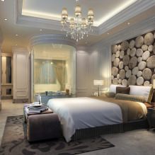Decorative stone in the bedroom: features, photo-2