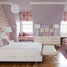 Lavendel Interieur: Kombination, Stilwahl, Dekoration, Möbel, Vorhänge und Accessoires-3