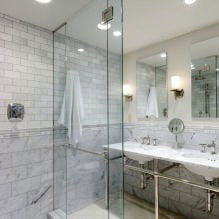 Gray tiles in the bathroom: features, photo-0