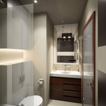 Modernes Design einer 3-Zimmer-Wohnung in einer Hausserie P-3-0