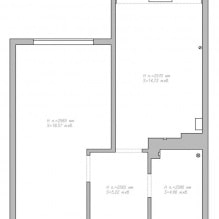 Disenyo ng proyekto para sa isang isang silid na apartment na 43 sq. m. mula sa studio Guinea-2