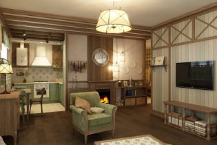 Дизајн пројекат из студија Мио: стан у сеоском стилу