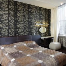The choice of wallpaper for the bedroom: design, photo, combination options-1
