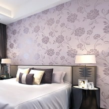 The choice of wallpaper for the bedroom: design, photo, combination options-7