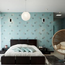 Die Wahl der Tapete für das Schlafzimmer: Design, Foto, Kombinationsmöglichkeiten-14