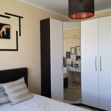 Corner wardrobe in the bedroom: types, content, sizes, design-1