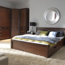 Corner wardrobe in the bedroom: types, content, sizes, design-9
