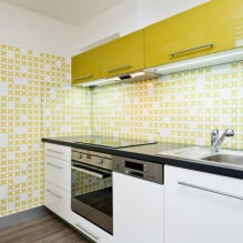 How to choose wallpaper for a small kitchen? -6