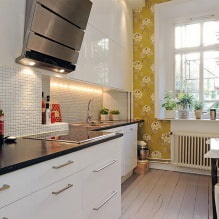 How to choose wallpaper for a small kitchen? -13
