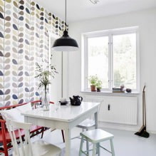 How to choose wallpaper for a small kitchen? -2