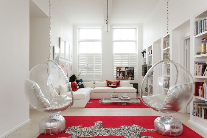 Swing in the apartment: types, choice of installation location, the best photos and ideas for the interior