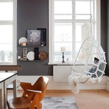 Swing in the apartment: types, choice of installation location, the best photos and ideas for the interior-6
