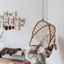 Swing in the apartment: views, choice of installation location, the best photos and ideas for the interior-17