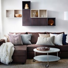 Modern corner sofas in the interior of the living room-1