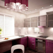 Design options for stretch ceilings in the kitchen-8