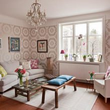 Дизајн дневне собе у ружичастој боји: 50 примера фотографија-14