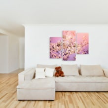 Modular paintings in the interior: 50 modern photos and ideas-8