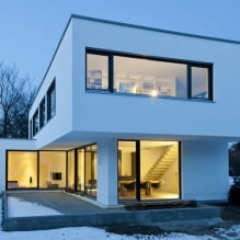 Куће са панорамским прозорима: 70 најбољих инспиративних фотографија и решења-11