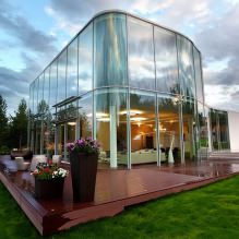Panorámás ablakokkal rendelkező házak: 70 legjobb inspiráló fotó és megoldás-13