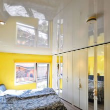 Stretch ceilings in the bedroom: 60 modern options, photo in the interior-22
