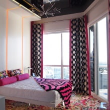 เพดานยืดในห้องนอน: 60 ตัวเลือกที่ทันสมัย ​​ภาพถ่ายภายใน-17