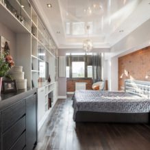 Stretch ceilings in the bedroom: 60 modern options, photos in the interior-25