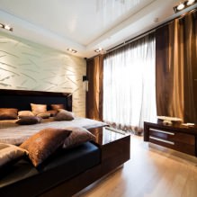Stretch ceilings in the bedroom: 60 modern options, photo in the interior-14
