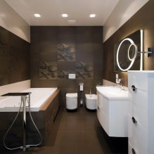 Fürdőszobabelső modern stílusban: 60 legjobb fotó és ötlet a tervezéshez-2