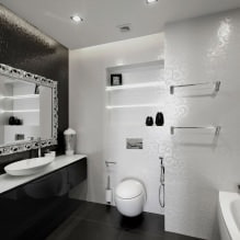 Interiér koupelny v moderním stylu: 60 nejlepších fotografií a nápadů pro design-9
