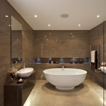Interiér koupelny v moderním stylu: 60 nejlepších fotografií a nápadů pro design-18