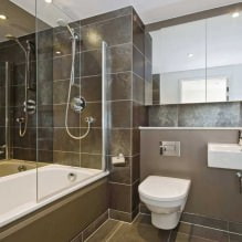 Fürdőszobabelső modern stílusban: 60 legjobb fotó és ötlet a tervezéshez-16