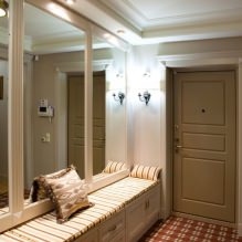 Milyen szép egy folyosót készíteni egy lakásban: tervezési ötletek, elrendezés és elrendezés-16
