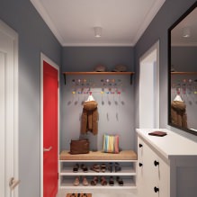 Milyen szép egy folyosót készíteni egy lakásban: tervezési ötletek, elrendezés és elrendezés-13