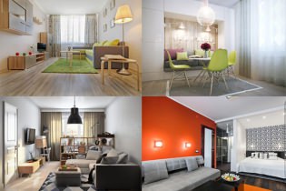 Egyszobás lakás modern kialakítása: 13 legjobb projekt