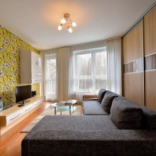 Wallpaper in the living room interior: 60 modern design options-1