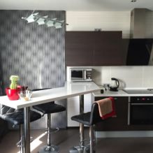 Küchendesign mit Bartheke: 60 moderne Fotos im Innenraum -19