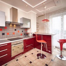Küchendesign mit Bartheke: 60 moderne Fotos im Innenraum -4