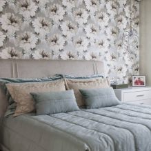 Bedroom design with gray wallpaper: 70 best photos in the interior-4