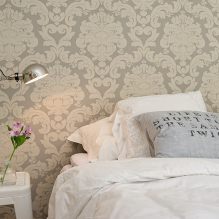 Bedroom design with gray wallpaper: 70 best photos in the interior-9