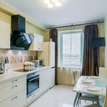 Kitchen design with green wallpaper: 55 modern photos in the interior-6