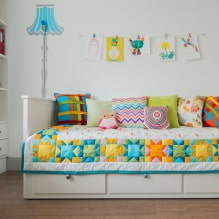 Interieur eines kleinen Kinderzimmers: Wahl von Farbe, Stil, Dekoration und Möbeln (70 Fotos) -4