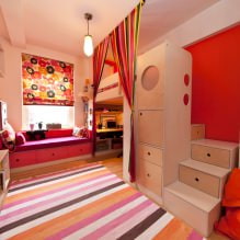 Interieur eines kleinen Kinderzimmers: Wahl von Farbe, Stil, Dekoration und Möbeln (70 Fotos) -13