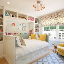 Interieur eines kleinen Kinderzimmers: Wahl von Farbe, Stil, Dekoration und Möbeln (70 Fotos) -2