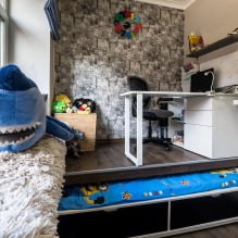 Interieur eines kleinen Kinderzimmers: Wahl von Farbe, Stil, Dekoration und Möbeln (70 Fotos) -7