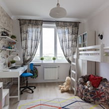 Interieur eines kleinen Kinderzimmers: Wahl von Farbe, Stil, Dekoration und Möbeln (70 Fotos) -6