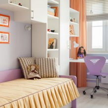 Interieur eines kleinen Kinderzimmers: Wahl von Farbe, Stil, Dekoration und Möbeln (70 Fotos) -11